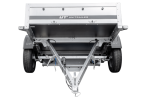 Einachsanhänger auf Blattfedern 230×125 UNITRAILER GARDEN 230/R KIPP mit BIS-Seiten, H-800-Rahmen und blauer Plane-Neu – Bild 7