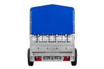 Einachsanhänger auf Federn 200×125 UNITRAILER GARDEN 201/R KIPP mit Gitterwänden, H-800-Rahmen und blauer Plane-Neu – Bild 4