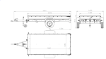 Einachsanhänger mit Blattfedern 264×125 UNITRAILER GARDEN 264/R KIPP mit H-800-Rahmen und blauer Plane-Neu – Bild 2