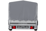 Einachsanhänger mit Blattfedern 264×125 UNITRAILER GARDEN 264/R KIPP mit H-800-Rahmen und grauer Plane-Neu – Bild 5