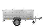 Einachsiger Anhänger 230×125 UNITRAILER GARDEN 230 KIPP mit Bordwandaufsatz und Aludeckel-Neu – Bild 13