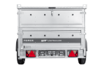 Einachsiger Anhänger auf Blattfedern 230×125 UNITRAILER FORCE 230/R KIPP mit BIS-Seitenwänden und Aluminiumabdeckung-Neu – Bild 3