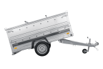 Einachsiger Anhänger auf Blattfedern 230×125 UNITRAILER FORCE 230/R KIPP mit BIS-Seitenwänden und Aluminiumabdeckung-Neu – Bild 11