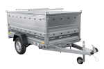 Einachsiger Anhänger auf Blattfedern 230×125 UNITRAILER FORCE 230/R KIPP mit BIS-Seitenwänden und Aluminiumabdeckung-Neu – Bild 12
