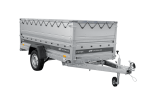 Einachsiger Anhänger auf Blattfedern 264×125 UNITRAILER FORCE 264/R KIPP mit BIS-Seitenwänden, H-0-Rahmen und grauer Plane-Neu – Bild 10