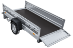 Einachsiger Anhänger auf Blattfedern 264×125 UNITRAILER FORCE 264/R KIPP mit BIS-Seitenwänden und Aluminiumabdeckung-Neu – Bild 13