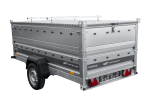 Einachsiger Anhänger auf Blattfedern 264×125 UNITRAILER FORCE 264/R KIPP mit BIS-Seitenwänden und Aluminiumabdeckung-Neu – Bild 5