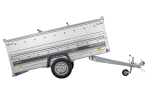 Einachsiger Anhänger auf Blattfedern 264×125 UNITRAILER FORCE 264/R KIPP mit BIS-Seitenwänden und Aluminiumabdeckung-Neu – Bild 6
