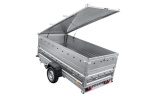 Einachsiger Anhänger auf Blattfedern 264×125 UNITRAILER FORCE 264/R KIPP mit BIS-Seitenwänden und Aluminiumabdeckung-Neu – Bild 11