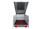 Einachsiger Anhänger auf Blattfedern 264×125 UNITRAILER FORCE 264/R KIPP mit BIS-Seitenwänden und Aluminiumabdeckung-Neu – Bild 12