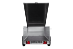 Einachsiger Anhänger auf Blattfedern 264×125 UNITRAILER GARDEN 264/R KIPP mit BIS-Seitenwänden und Aluminiumabdeckung-Neu – Bild 14