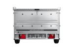 Einachsiger Anhänger auf Blattfedern 264×125 UNITRAILER GARDEN 264/R KIPP mit BIS-Seitenwänden und Aluminiumabdeckung-Neu – Bild 3