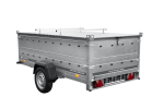 Einachsiger Anhänger auf Blattfedern 264×125 UNITRAILER GARDEN 264/R KIPP mit BIS-Seitenwänden und Aluminiumabdeckung-Neu – Bild 10