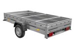 Einachsiger Anhänger auf Blattfedern 264×150 UNITRAILER GARDEN 265/R KIPP mit H-0-Rahmen und grauer Plane-Neu – Bild 5