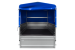 Einachsiger Anhänger mit Blattfedern 264×125 UNITRAILER FORCE 264/R KIPP mit H-800 Spriegel und blauer Plane-Neu – Bild 12