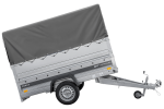 Einachsiger Federanhänger 230×125 UNITRAILER FORCE 230/R KIPP mit BIS-Seitenwänden, H-800-Rahmen und grauer Plane-Neu – Bild 4