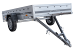 PKW-Anhänger 264×150 UNITRAILER GARDEN 265 KIPP mit zusätzlichen Bordwänden, H-0-Rahmen und grauer Plane-Neu – Bild 21