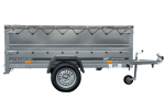 Faltbarer Anhänger GARDEN TRAILER 230 KIPP mit zusätzlichen Bordwänden, Stützrad und Flachplane-Neu – Bild 6