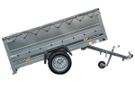 Faltbarer Pkw Anhänger Garden Trailer 230 KIPP mit zusätzlichen Bordwänden, Stützrad, Flachplane und Planenträgern]-Neu – Bild 12