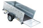 Faltbarer Pkw Anhänger Garden Trailer 230 KIPP mit zusätzlichen Bordwänden, Stützrad, Flachplane und Planenträgern]-Neu – Bild 8