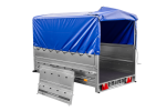 Führerschein B Anhänger GARDEN TRAILER 230 KIPP mit Stützrad, zusätzlichen Bordwänden, Hochplane und Hochspriegel H800-Neu – Bild 13