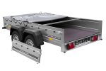 GARDEN TRAILER 264/2 KIPP MIT STÜTZRAD, GRAUE FLACHPLANE UND PLANENTRÄGER-Neu – Bild 14