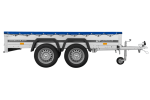 GARDEN TRAILER 264/2 KIPP MIT STÜTZRAD, PLANENTRÄGER UND BLAUER FLACHPLANE-Neu – Bild 10