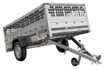 GARDEN TRAILER 264 KIPP mit Gitteraufsatz, Flachplane und Stützrad-Neu – Bild 14