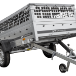 GARDEN TRAILER 264 KIPP mit Gitteraufsatz, Flachplane und Stützrad-Neu