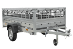 GARDEN TRAILER 264 KIPP mit Gitteraufsatz, Flachplane und Stützrad-Neu – Bild 8