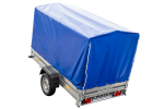GARTENANHÄNGER 230 KIPP MIT STÜTZRAD, H-1100 RAHMEN UND BLAUER ABDECKUNG-Neu – Bild 4
