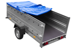 Großer Anhänger 750 kg GARDEN TRAILER 264 KIPP mit Bordwandaufsatz [zusätzliche 40 cm], Stützrad und blauer Flachplane-Neu – Bild 10