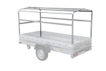 Anhänger 264×125 UNITRAILER FORCE 264 KIPP ungebremst mit H-1100 Rahmen und grauer Plane-Neu – Bild 18