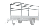 Einachsanhänger 264×150 UNITRAILER GARDEN 265 KIPP mit H-1100 Rahmen und blauer Plane-Neu – Bild 17