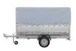 Kfz Anhänger mit Plane GARDEN TRAILER 264 KIPP [mit Stützrad, zusätzlichen Bordwänden, Hochplane und Hochspriegel]-Neu – Bild 3