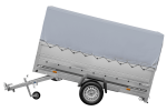 Kfz Anhänger mit Plane GARDEN TRAILER 264 KIPP [mit Stützrad, zusätzlichen Bordwänden, Hochplane und Hochspriegel]-Neu – Bild 4