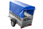 Kipp Anhänger Garden Trailer 200 KIPP mit Laubgitteraufsatz, Hochplane, Hochspriegel und Stützrad-Neu – Bild 12