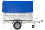 Kipp Anhänger Garden Trailer 200 KIPP mit Laubgitteraufsatz, Hochplane, Hochspriegel und Stützrad-Neu – Bild 5