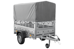 Kippanhänger Garden Trailer 200 KIPP 200×106 cm 750 kg mit Laubgitteraufsatz, Hochplane, Hochspriegel und Stützrad-Neu – Bild 10