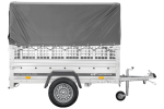 Kippanhänger Garden Trailer 200 KIPP 200×106 cm 750 kg mit Laubgitteraufsatz, Hochplane, Hochspriegel und Stützrad-Neu – Bild 9