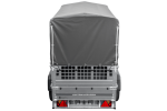 Kippanhänger Garden Trailer 200 KIPP 200×106 cm 750 kg mit Laubgitteraufsatz, Hochplane, Hochspriegel und Stützrad-Neu – Bild 4