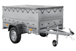 Kippbarer Pkw Anhänger GARDEN TRAILER 200 KIPP mit zusätzlichen Bordwänden, Stützrad und Flachplane-Neu – Bild 10