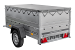 Kippbarer Pkw Anhänger GARDEN TRAILER 200 KIPP mit zusätzlichen Bordwänden, Stützrad und Flachplane-Neu – Bild 5