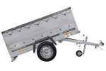 Kippbarer Pkw Anhänger GARDEN TRAILER 200 KIPP mit zusätzlichen Bordwänden, Stützrad und Flachplane-Neu – Bild 3