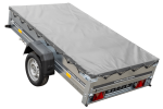 Kipper Pkw Anhänger Garden Trailer 230 KIPP [230 cm x 125 cm] mit Flachplane, Stützrad und Planenträger-Neu – Bild 8