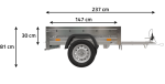 Kleiner Anhänger Garden Trailer 150 KIPP 150×106 cm 750kg-Neu – Bild 8