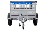 Kompakter Anhänger Garden Trailer 150 KIPP 150×106 cm 750 kg mit Laubgitteraufsatz-Neu – Bild 7