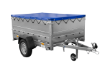 Leichtanhänger auf Blattfedern 200×125 UNITRAILER GARDEN 201/R KIPP mit BIS-Seiten, H-0-Rahmen und blauer Plane-Neu – Bild 8