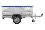 Leichtanhänger auf Blattfedern 200×125 UNITRAILER GARDEN 201/R KIPP mit BIS-Seiten, H-0-Rahmen und blauer Plane-Neu – Bild 10