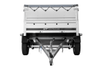 Leichtanhänger auf Blattfedern 200×125 UNITRAILER GARDEN 201/R KIPP mit BIS-Seiten, H-0-Rahmen und grauer Plane-Neu – Bild 9